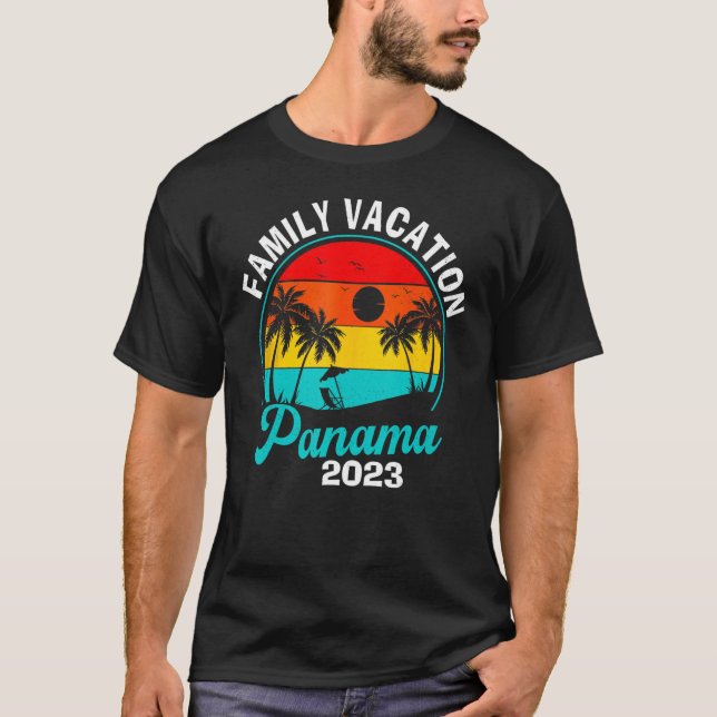 Panama Family Vacation 2023 Resa Matching Summer B T Shirt (Framsida)