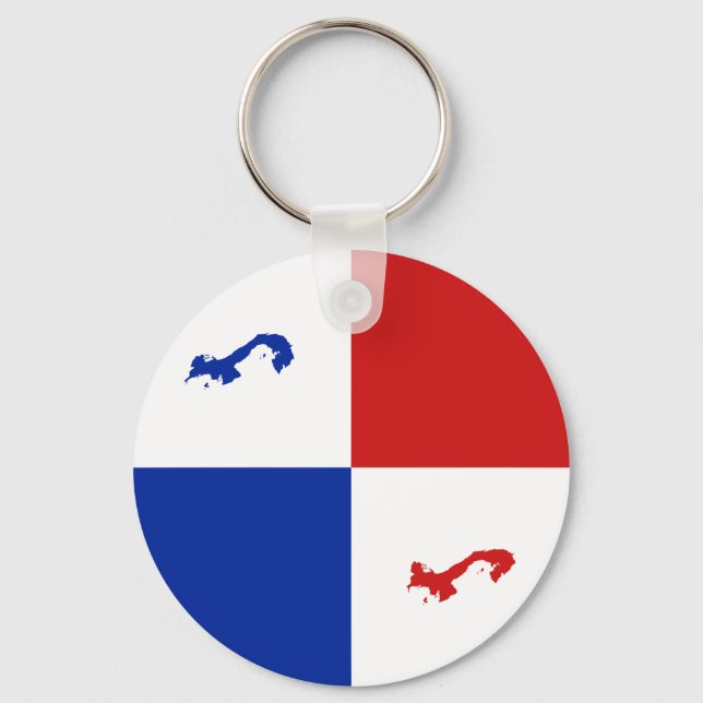 Panama Fisheye Banner Keychain Nyckelring (Framsida)