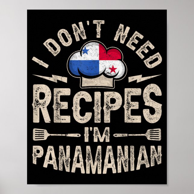 Panama Flag Proud Panamanians Men &amp; Women  Poster (Framsidan)