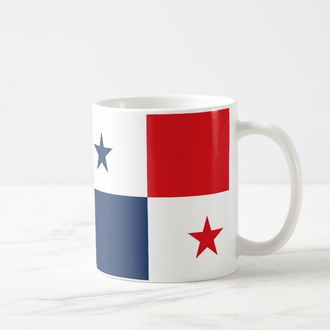 Panama Flagga Ceramic Coffee Mugg (Höger)