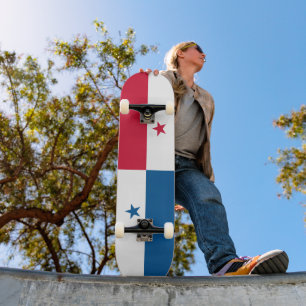 Panama flagga mini skateboard bräda 18,5 cm