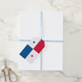 Panama flagga presentetikett