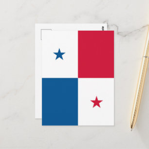 Panama flagga vykort