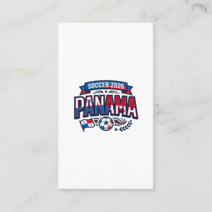 Panama Fotboll 2026 Fotboll Fet Land Typografi Visitkort