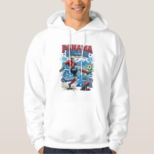 Panama Fotboll Skelett Anfallare Nationer Affisch  Hoodie