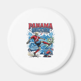 Panama Fotboll Skelett Anfallare Nationer Affisch  Magnet