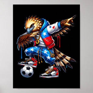 Panama Harpyörn Dabbing Fotboll Urbyn Streetwear Poster