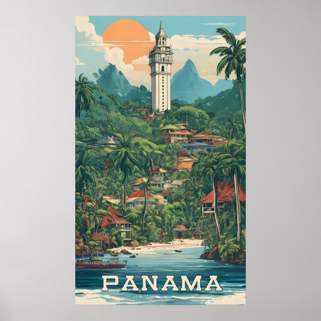 Panama Illustration Poster (Framsidan)