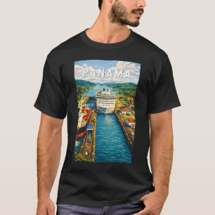 Panama Illustration Resa Konst Vintage T Shirt