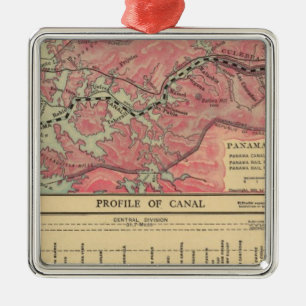 Panama kanal julgransprydnad metall