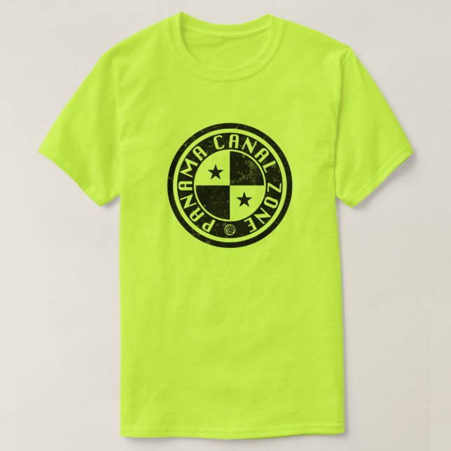 Panama-kanal, Zon cirkel Tee Shirt (Design framsida)