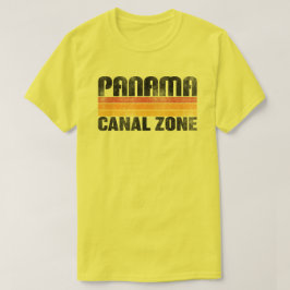 Panama-kanalen Zon med Färg Pub T Shirt
