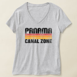 Panama-kanalen Zon med Färg Pub T Shirt