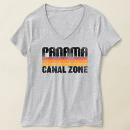 Panama-kanalen Zon med Färg Pub T Shirt