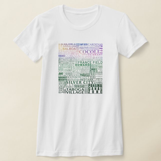 Panama-kanalen Zon varje plats (Tropical Sunset) Tee Shirt (Laydown)