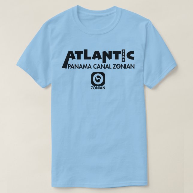 Panama-kanalen Zonien-Atlantsidan T Shirt (Design framsida)