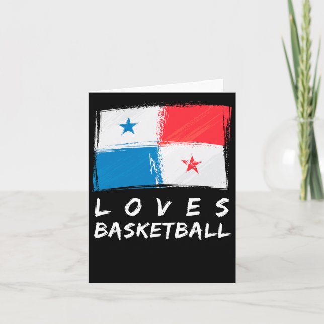Panama Kärlek Basketball Kort (Framsida)