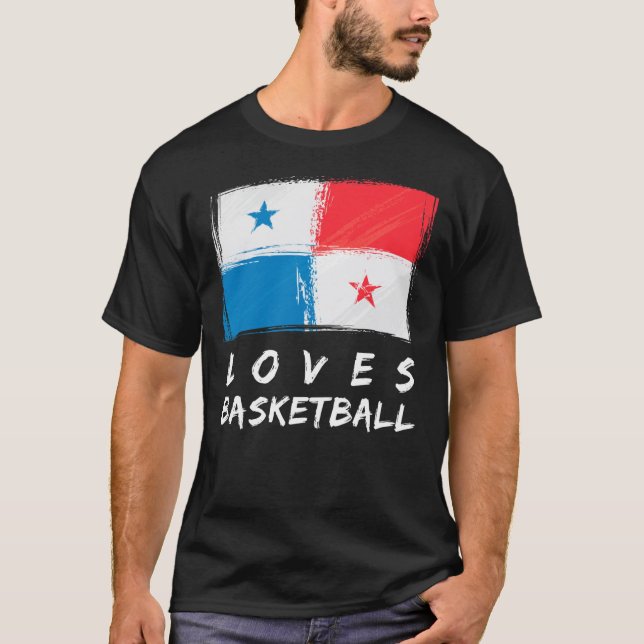 Panama Kärlek Basketball T Shirt (Framsida)