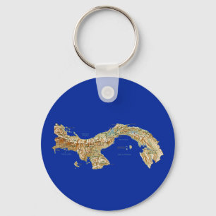 Panama karta Keychain Nyckelring