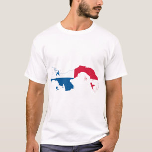 PANAMA - KARTA/LOGOTYP/FLAGGA/FÄRGER/VAPENSKÖLD T SHIRT