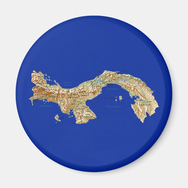 Panama Karta Magnet (Framsidan)