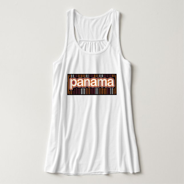 Panama Mola Linne Med Racerback (Design framsida)