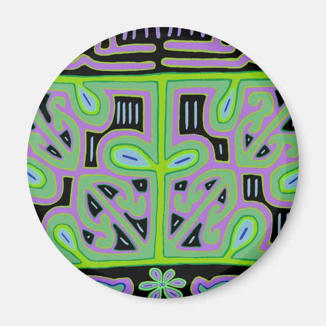 Panama Mola Music Box Magnet (Framsidan)