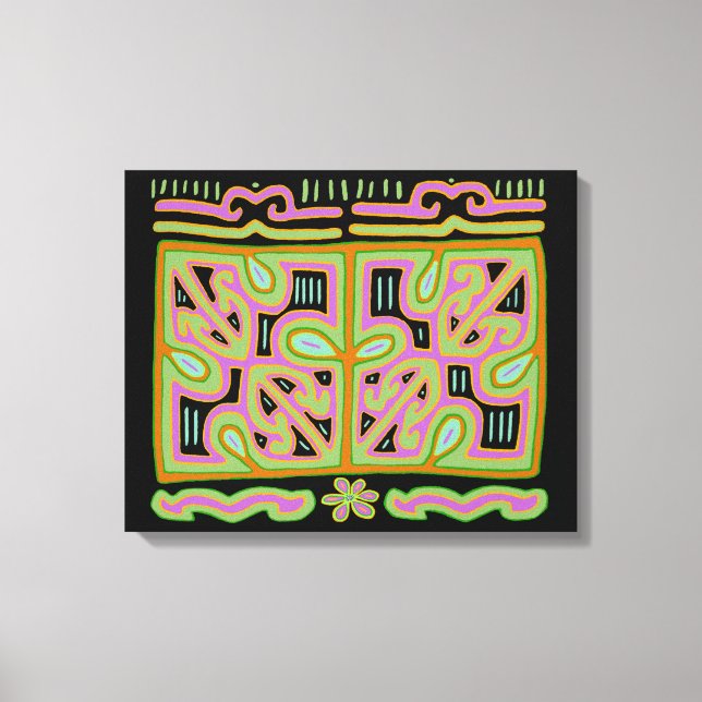 Panama Mola Musiklåda Canvastryck (Framsida)