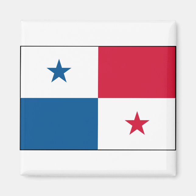 Panama - Nationell Flagga - Aktuell Magnet (Framsidan)