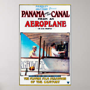 Panama och Canal Airplane Movie Promo Poste Poster