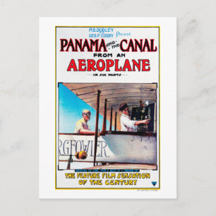 Panama och Canal Airplane Movie Promo Poster Vykort