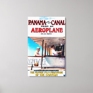 Panama och promoen för kanalflygplanfilm postar canvastryck