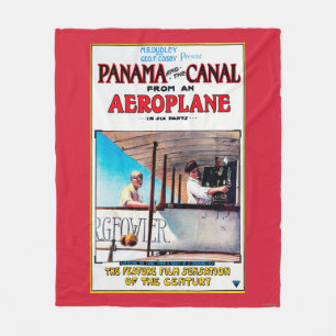 Panama och promoen för kanalflygplanfilm postar fleecefilt