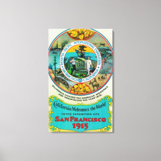 Panama Pacific Internationell Expo 2 Canvastryck (Framsida)