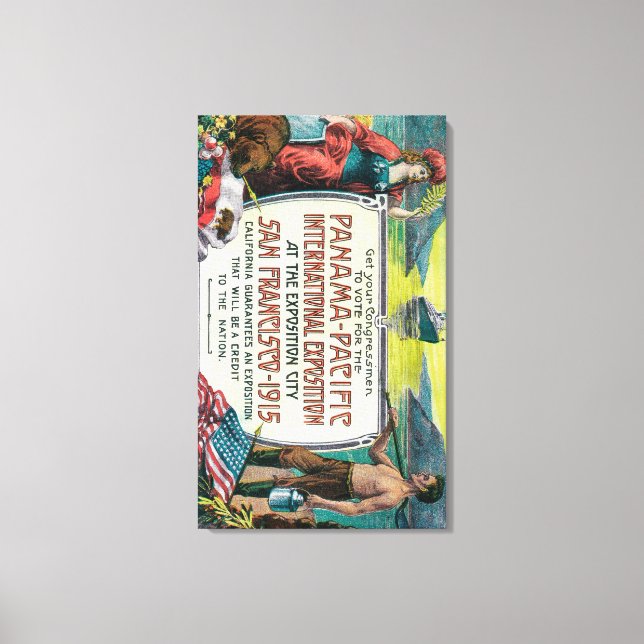 Panama Pacific Internationell Expo Canvastryck (Framsida)