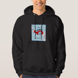 Panama Politiskt karta i flagga i färg. Närliggand Hoodie