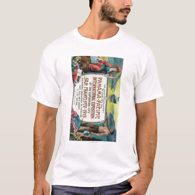 Panama Stillahavs- internationell Expo Tee Shirt (Framsida)