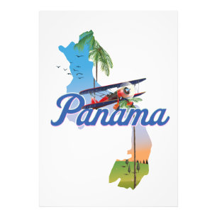 Panama Travel-affisch Fototryck
