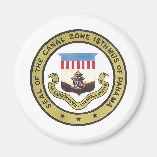 PANAMA-ZONA FÖRSEGLING MAGNET (Framsidan)