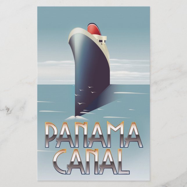 Panamakanalen Brevpapper (Framsida)