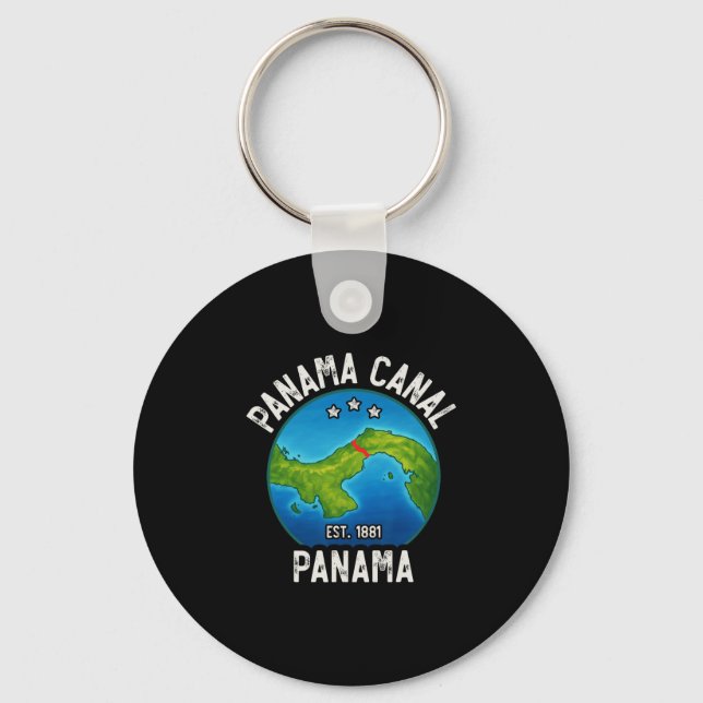 Panamakanalen Est.1881  Nyckelring (Framsida)