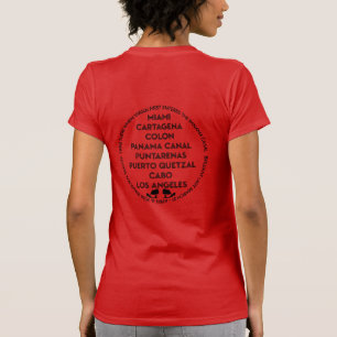 Panamakanalen Första gången tillbaka svart T Shirt