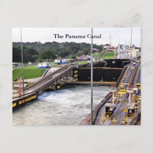 Panamakanalen, höggradig fotografi vykort