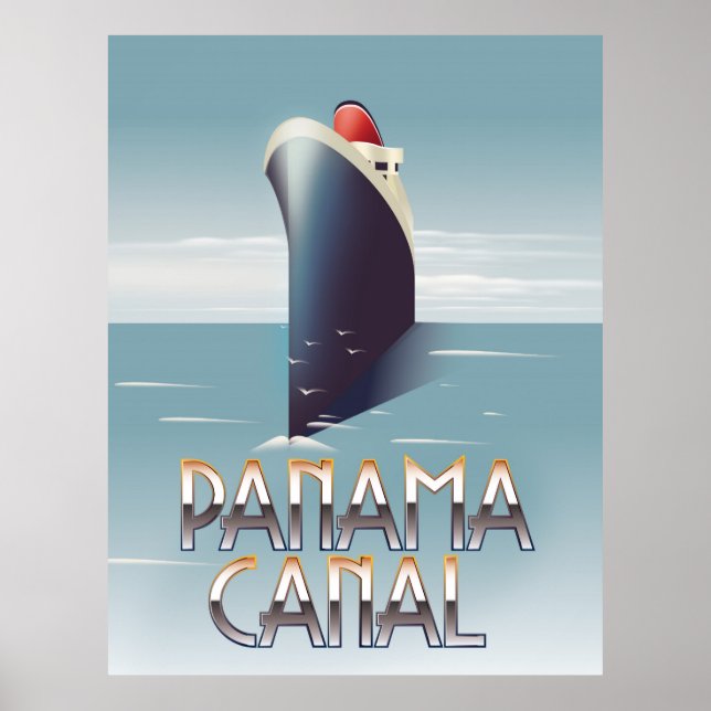 Panamakanalen Poster (Framsidan)