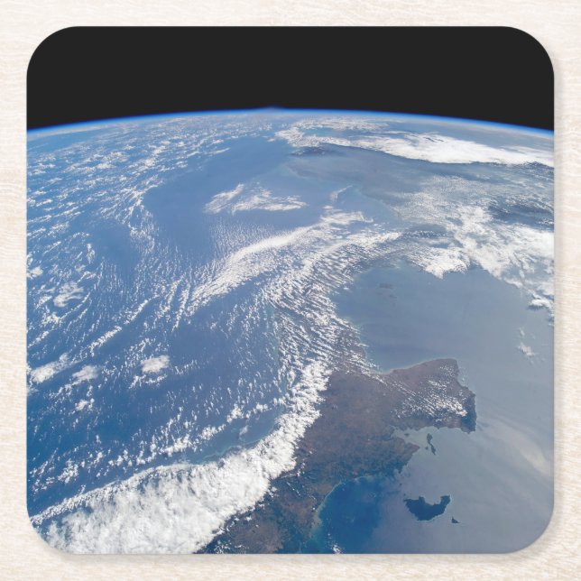 Panamakanalen. Underlägg Papper Kvadrat (Framsidan)