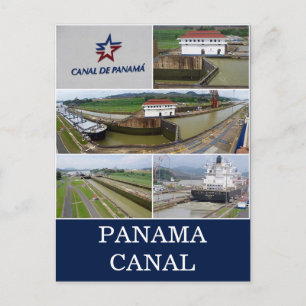 Panamakanallås Vykort