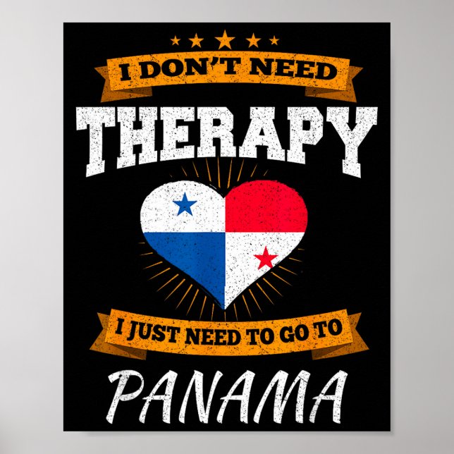 Panamanian Flag I Panama Flag I Vacation Panama  Poster (Framsidan)