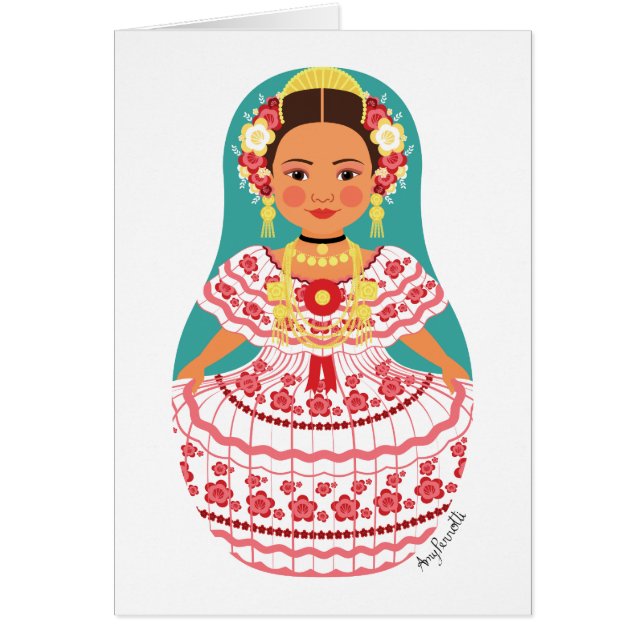 Panamanian Matryoshka Card OBS Kort (Framsidan)