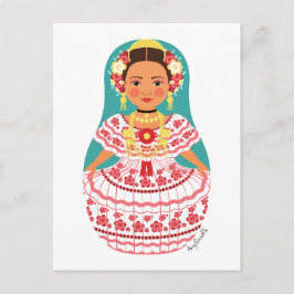 Panamanian Matryoshka Postcard Vykort