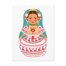 Panamanian Matryoshka Postcard